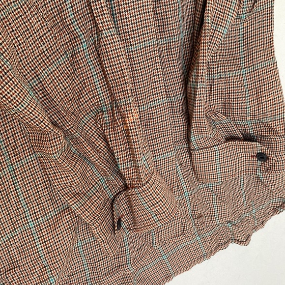 (A54) rag & bone Field Plaid Shirt, Color - Tan Multi, Size Medium - Picture 16 of 16